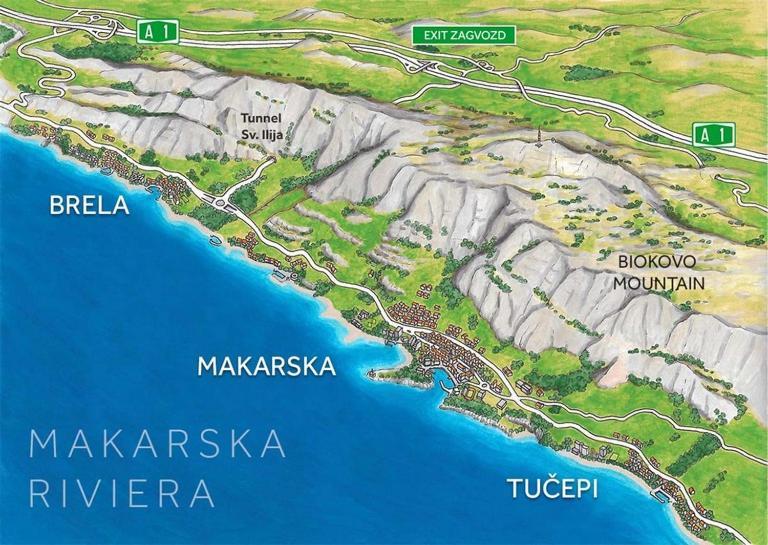 Apartman Tony Makarska Exteriör bild